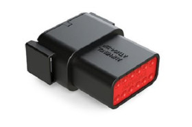 Złącze kabla 12-pinowe Amphenol Industrial 2-rzędowe Męski 7.5A ATM Połączenie zagniatane Złącze samochodowe