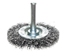 Szczotka druciana tarczowa z trzpieniem 50 mm, INOX /6szt./