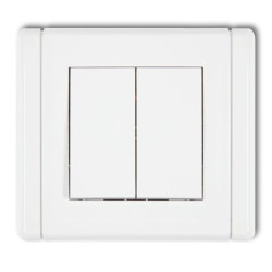 FLEXI Przycisk dwubiegunowy biały FWP-44.2