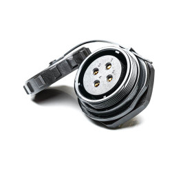 Złącze wielostykowe przemysłowe 4-pinowe Montaż tylny Gniazdo RS PRO