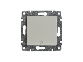 VENA Przycisk "dzwonek" z klawiszem bez ramki krem 510314 KOS