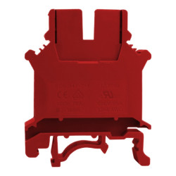 Złączka szynowa przelotowa czerwona śrubowa 16mm2 1P VDE UL PC16-01P-16-00A(H)