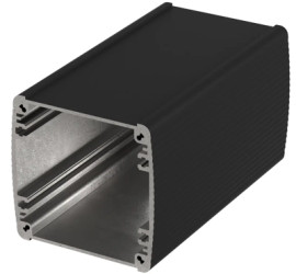 Aluminum enclosure kit, (L x W x H) 84 x 100 x 82 mm, black, IP65, 84090100.HMT1