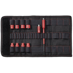 Wiha 43466 7209NK-2003 TorqueVario&#xAE;-S Electric Nut Driver Insert 1/4&quot; Set