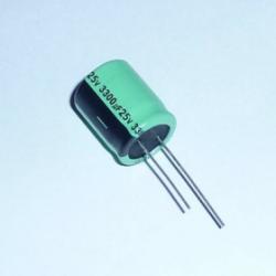 Kondensator elektrolityczny 3300uF 25V 22x18mm 105' RGA LELON