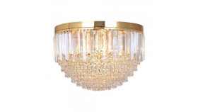 Lampa Sufitowa Charlotte Kolor Złoty/Przezroczysty Metal/Szkło, 7Xe14 Ip20...