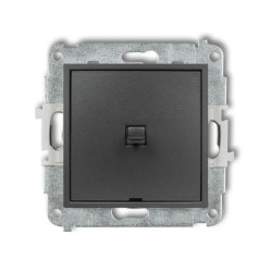 MINI Mechanizm łącznika schodowego w stylu amerykańskim (jeden klawisz bez piktogramu) grafitowy 11MWPUS-3.1