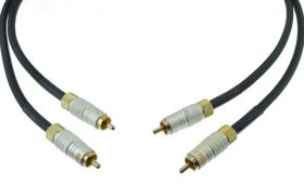 PRZEWOD 2*RCA 0,75M ZLOTY