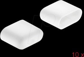 64096 USB-C Dust Cover, male without handle, 10 pieces, white