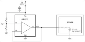 High-Current VCOM Drive Buffers for TFT LCDs