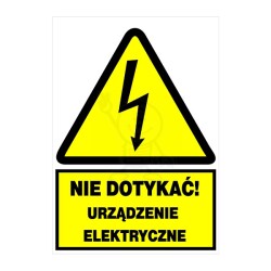 Naklejka - NIE DOTYKAĆ! 105x148 Trytyt 0886 UE