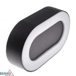 Oprawa elewacyjna VALIT 10W 3000K 800lm ip54 203x45x123mm owalna grafit C25-EL2-O-010GR-3K