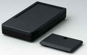 PMMA Pocket enclosure, (L x W x H) 120 x 65 x 22 mm, black (RAL 9005), IP41, A9072209