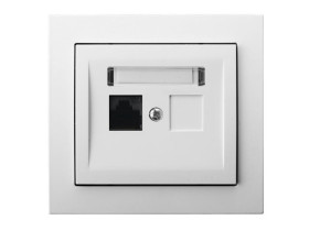 KIER Gniazdo komputerowe kat.6 MMC biały GPK-1W/K6/00 OSPEL