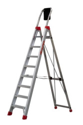 Profesjonalna drabina z 8 cm stopniami LADY8