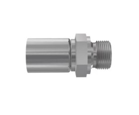Złączka hydrauliczna, Złacze A: Przewód elastyczny 1-1/4 cala, Złacze B: BSPP 1 1/4-11 męski, Stal, 250 barów