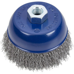 BlueSpot Tools 19218 Steel Wire Cup Brush 100mm M14 X 2