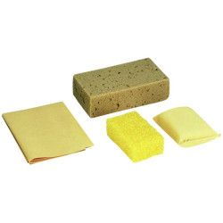 IWH 072341 Car Cleaning Set 1Pc Sponges Brushes &amp; Cloth Wipes