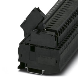Bezbezpiecznikowa szyna DIN Terminal Phoenix Contact 3038765 poziomy: 1 ST 4-HESILED 24 (6.3X32) Czarny 24V Obudowa ze