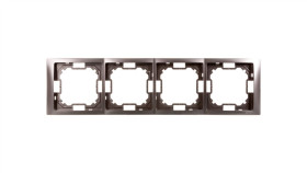 Simon Basic Neos Ramka Poczwórna Stal Inox Bmrc4/21