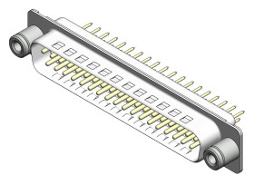 Złącze D-Sub 37-pinowe Męski Proste Montaż na płytce drukowanej raster 2.77mm