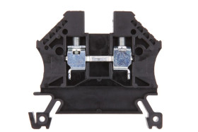 Złączka szynowa 2-przewodowa 4mm2 czarna EURO 43409BK