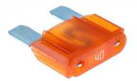 Bezpiecznik samochodowy, 40A kolor Pomarańczowy, Littelfuse 32V dc