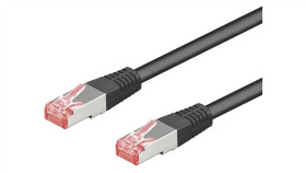 S/Ftp6a-Cu-030Bk Patch Cord S/Ftp 6A Linka Cu Lszh Czarny 3M 27Awg