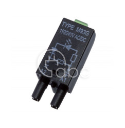 Moduł LV LED zielony+warystor V 110-230 V AC/DC M93G czarny 854772