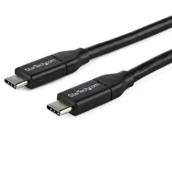 Kabel USB Złącze A USB C Złącze B USB C dł. 1m Kabel ładujący USB-C USB 2.0 kolor: Czarny