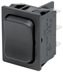 Przełącznik kołyskowy Wł.-wył.-wł. Nie 6 A DPDT Czarny IP40, IP67 Marquardt