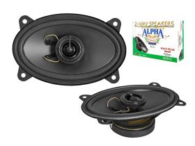GŁOŚNIKI SAMOCHODOWE ALPHA PHONOCAR 4x6 (90x150) 60W 2 DROŻNE 66021
