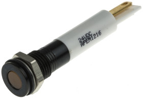 Lampka kontrolna do montażu panelowego 21.6 → 26.4V dc Pomarańczowy 8mm LED RS PRO