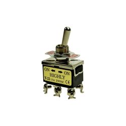 Przełącznik hebelkowy T-22BS ON-ON 6n 2p bistatabilny 15A 250VAC