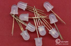 8mm CZERWONA-ZIELONA MATOWA 3PIN DIODA LED (10 SZT.) (LED08K2RGMN3PIN)