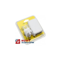Ładowarka USBx4 sieciowa5V 2,1A zasilacz USB