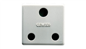 Gniazdo 2P+T 16A Standard Brytyjskiz Przesłoną Białe Gw20209 Gw20209 /Opak. 30/