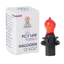 Żarówka PCY16W 12V 16W PU20d/2 Amber M-Tech, Halogenowa, Pomarańczowa