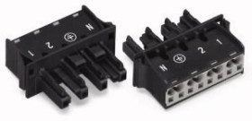 Gniazdo 4-torowe Snap-In czarne WINSTA 770-704/009-000 /100szt./