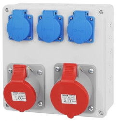 Rozdzielnica budowlana 2x32A/4P 3x230V RSBO.203/4