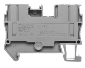 Listwa zaciskowa przepustowa 2-przewodowa 0,5-10mm2 szara PT 6 3211813