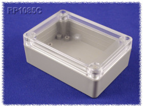 ABS enclosure, (L x W x H) 105 x 75 x 40 mm, light gray (RAL 7035), IP65, RP1085C