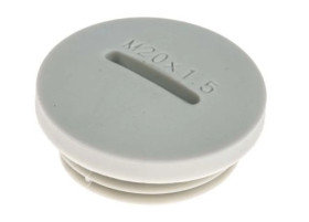 Zaślepka, Szary M20 x 1.5 Gwintowany, Nylon 66, Zaślepianie, 19.9mm 24mm RS PRO