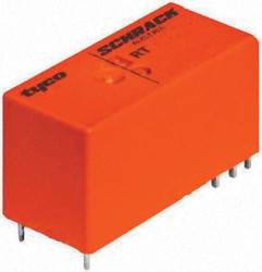 Przekaźnik mocy 5V dc DPDT TE Connectivity, montaż PCB 62Ω Otwór przezierny