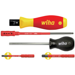 Wiha 38074 TorqueVario&#xAE;-S electric Screwdriver Set, 5 Piece
