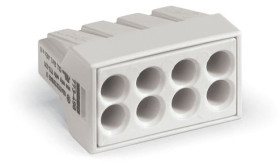 Złącze skrzynki przyłączowej 8-żyłowe WAGO rozmiar żyły 18 → 14 AWG Wciskane