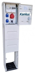 Rozdzielnica budowlana na fundamencie KANLUX (2X2P+Z, 1X16A/5P) RB26x40 K40-00012W-LOP-F0-KANLUX