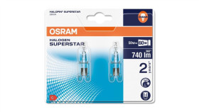 2X Żarówka Halogenowa G9 50W 740Lm 2800K Osram Halopin Blister
