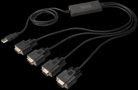 DA-70159 DIGITUS® USB 2.0 &lt;&gt; 4 x RS232 cable