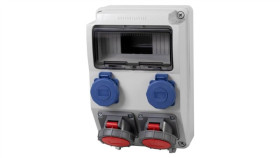 Rozdzielnica Caja 9M - Gniazda 2X32a 5P, 2X230v Ip65 /9 Modułów/